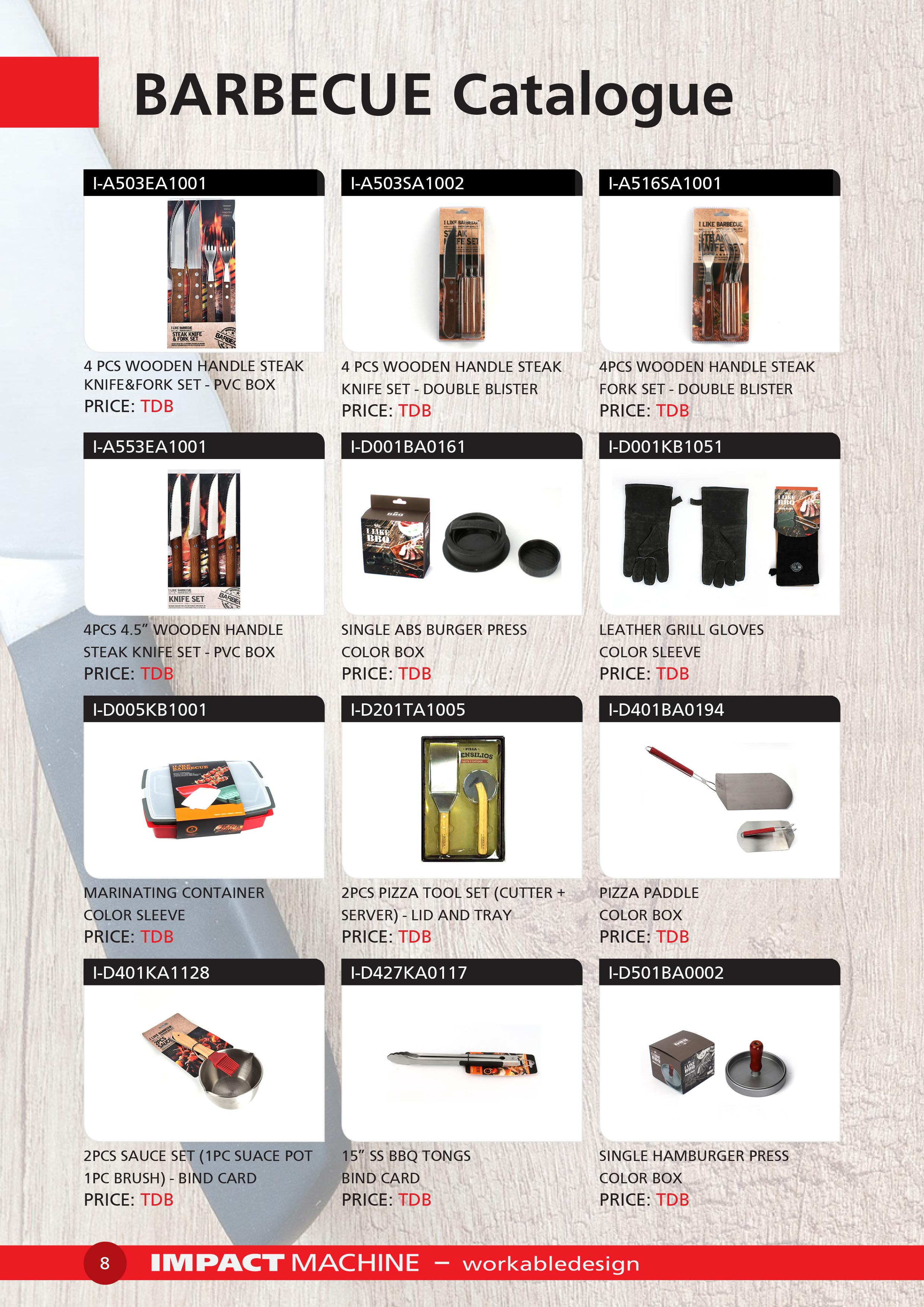 Impact Machine - Barbecue Catalogue 2019